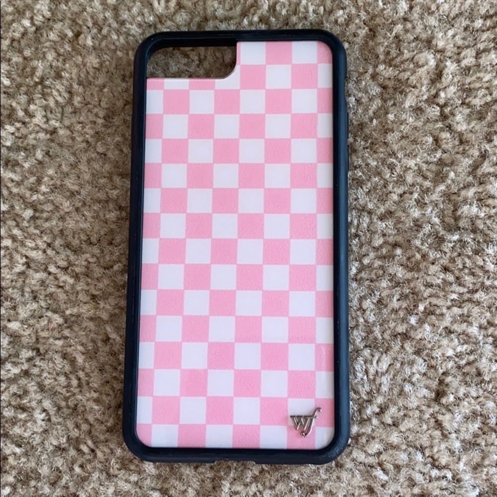 wildflower pink checkered case